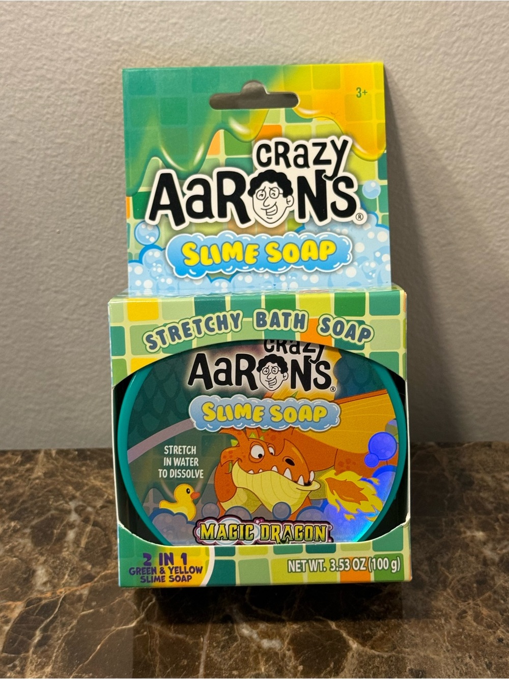 Crazy Aaron’s Magic Dragon Slime Soap - Green & Yellow